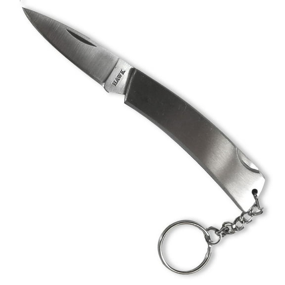 5.5 Inch Polished Stainless Steel Pocket Knife On Key Chain
