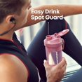 thumbnail image 5 of Smartshake O2GO ONE Paquete de 4 Botellas Cocteleras de Proteínas 800 ml | 27 oz - Almacenamiento incluido - Tapa roscada a prueba de fugas - Sin BPA - Unisex - Gris niebla, verde militar, negro, azul, 5 of 5