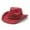 Burgundy, variant on Western Wide Brim Wool Felt Hat for Men Women – Vintage Boho Cowboy Fedora Cap