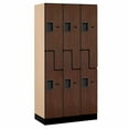 thumbnail image 3 of Salsbury Industries  Double Tier Designer Locker - Mahogany, 3 of 4