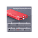 thumbnail image 2 of Power Bank Batería Portátil 10000mah 2.1a Carga Batería Portátil Con 2 Puerto Roja, 2 of 3