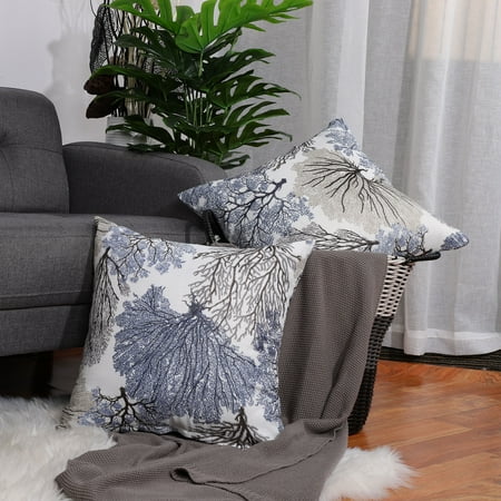 Camel Brown Couch 2pcs Stylish Simplicity Polyester Cushion Cover Sofa Throw Pillow Case Home,L for Sofa Couch Chair Car Seat ()