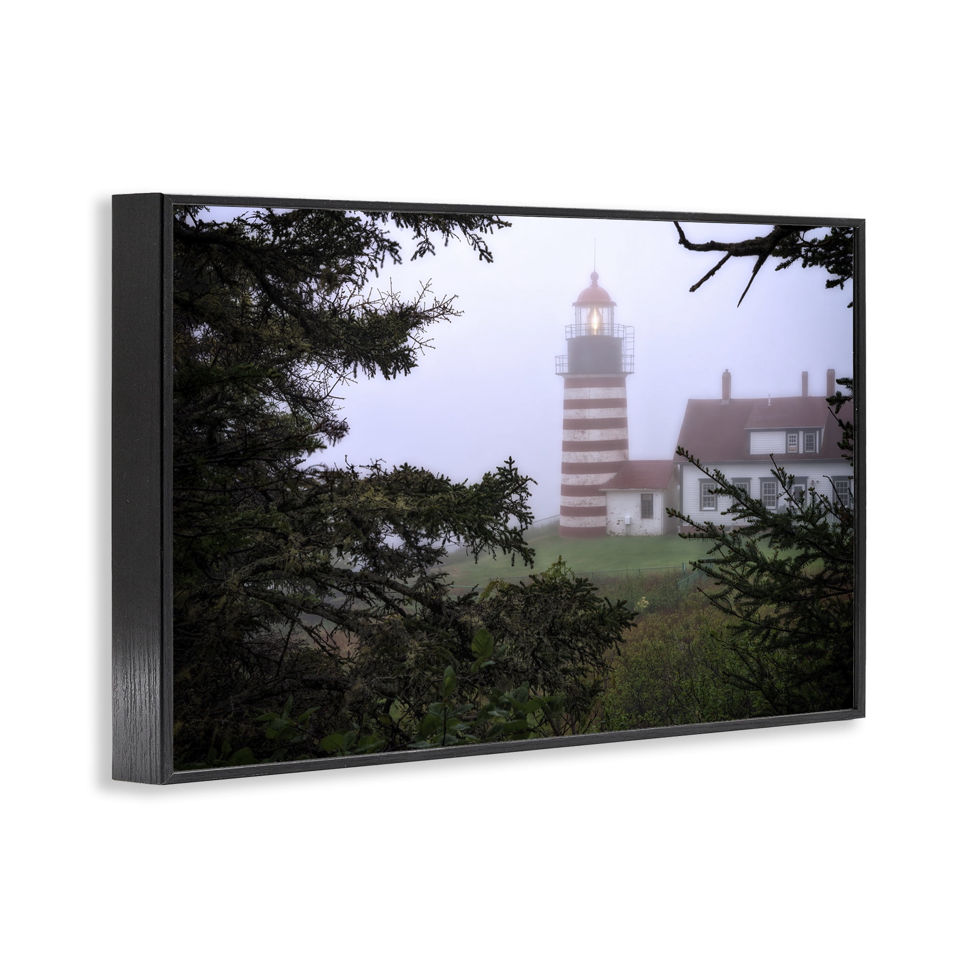 Stupell Industries Socked In By Fog Black Framed Giclee Art, design by Rick Berk