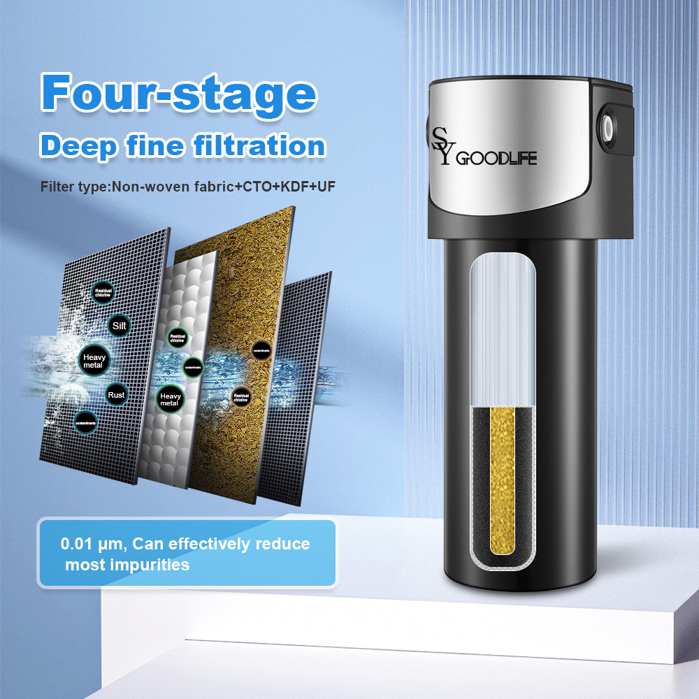 Q5 Ultrafiltration Series 0.01 Micron Household Kitchen Sink Drain Filter, Removes 95% of Harmful Substances