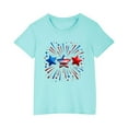 thumbnail image 5 of QTBIUQ Toddler Star USA Flag 4th July T Shirt Boys Girls Kids Summer Tee Comfortable 3-10 Years, 5 of 6