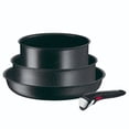 thumbnail image 1 of Juego de Sartenes T-fal Ingenio Black Stone L3999202 4 Piezas Apilables con Mango Removible Color Efecto Piedra Volcánica , 1 of 2