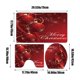 thumbnail image 3 of Juego de 3 piezas de alfombras de baño navideñas antideslizantes para ducha, inodoro y bañera. Suaves y absorbentes., 3 of 6