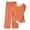 Orange, variant on Hurxie 2 Piece Lounge Sets for Women Spring Vacation Summer Outfits Matching Two Pcs Knit Tracksuits Sweat Suits Brown,L