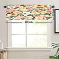 thumbnail image 3 of Remain Unique Polyester Rod Pocket Curtain Valance with Floral Pattern for Home Bedroom Living Room Kitchen Window Decor 54x18 inch, 3 of 5