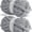 Gray, variant on 2 Pack Chunky Chenille Yarn for Crocheting, Bulky Thick Fluffy Yarn for Knitting, Bulky Chunky Yarn for Hand Knitting Blanket, Super Soft Plush Yarn (27yds Each Skein)-Pure White
