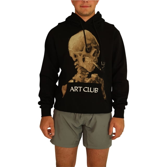 Elevenparis Hombre Art Club Sudadera con capucha Sudadera negra L