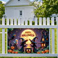 thumbnail image 6 of Decorative Design Happy Halloween Banner Witch Theme Pumpkin Design Spooky Elements for Halloween Party Indoor Decoration Outdoor Event, 6 of 9