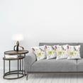 thumbnail image 3 of Ambesonne Dragonfly Throw Pillow Cover 4 Pack, Daisy Field Spring, 24", Fern Green White, 3 of 5