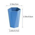 thumbnail image 4 of pstuiky Diamond-Shaped Mouthwash Cup Stainless Steel Travel Toothpaste Cup Non-Slip Handle, Rounded Edges 9.6X7X5.7Cm, 4 of 7