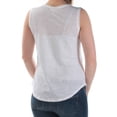thumbnail image 2 of MAISON JULES Womens White Lace Jewel Neck Sleeveless Top XXL, 2 of 2