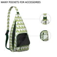 thumbnail image 4 of Cartoon Frog Sling Backpack - Whimsical Frog & Flower Print Design, Compact Lightweight Daypack for Cycling & Photography, 4 of 4