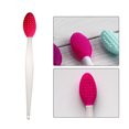 thumbnail image 4 of Minnieouse Cepillo de labios exfoliante Cepillo de limpieza de nariz Labio de silicona de doble cara Cuerpo del baño Rojo Minnieouse CE000211-06, 4 of 6