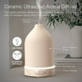 thumbnail image 4 of Brookstone Ceramic Diffuser Essential Oil Diffuser 60ml Tank Beige, 4 of 6