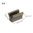 thumbnail image 2 of 40Pack Zipper Slider Retainers - #8 Top Stoppers for Zippers Replacing, Bronze Tone, 2 of 3