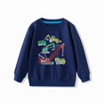 thumbnail image 2 of CHEEREAM Toddler Kids Boy Cotton Crewneck Long Sleeve Sweatshirt Truck Print Pullover Tops Clothing 1-7 Years, 2 of 4