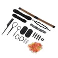 thumbnail image 3 of 20 piezas de herramientas para trenzar el cabello, portátiles, ligeras, accesorios para el cabello DIY para estilistas, damas y niñas., 3 of 14