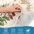 thumbnail image 5 of Yayeee Kitchen Curtains Tier Set of 2 Light Filtering 57"x24" Over Sink Window Panels, Beige Wildflowers, 5 of 7