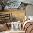 thumbnail image 6 of Wallpaper Rustic Farmhouse Vintage Barn Country Field Landscape Peel and Stick Wall Murals 69"H x 96"W Removable PVC Wall Paper Self-Adhesive Wall Paintings Art Decor for Bedroom Living Room, 6 of 7