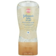 3 Pack - Johnson's Baby Oil Gel Shea & Cocoa Butter 6.5oz Each