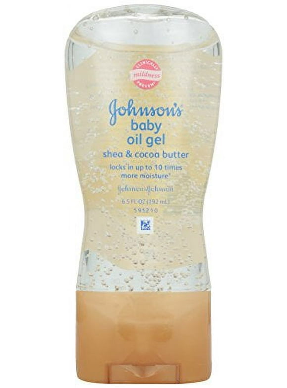 3 Pack - Johnson's Baby Oil Gel Shea & Cocoa Butter 6.5oz Each