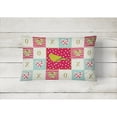 thumbnail image 2 of Carolines Treasures CK5505PW1216 London Canary Love Canvas Fabric Decorative Pillow, Red, 12H x16W, multicolor, 2 of 3