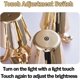 thumbnail image 2 of Bedside Touch Control Table Lamp, Golden Man Statue Led Table Lamp, Usb Rechargeable, 3-speed Dimmer, Home Living Room Office Decorative Table Lamp, 2 of 4