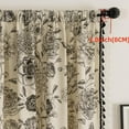 thumbnail image 3 of Boho Curtains for Living Room 96 Inch Length French Country Floral Drapes Farmhouse Rustic Vintage Window Curtain Panels Bedroom Chic Cotton Linen Closet Curtains，2 Panel, 3 of 4