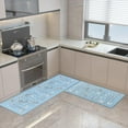 thumbnail image 4 of 2Pcs Kitchen Mat, Cushioned Kitchen Rugs and Mats, Non-Slip Waterproof Comfort Standing Kitchen Floor Mat for Kitchen, Floor Home, Office, Sink 17"x47"+17"x29" (Blue), 4 of 6