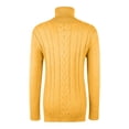 thumbnail image 5 of Women's Cable Knit Turtleneck Sweater, Womens Fall Sweaters, Long Sleeve Casual Pullover Top, 5 of 6