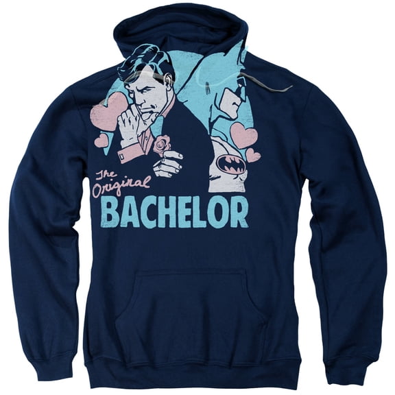 DC Comics Bachelor Adult Pullover Hoodie Sweatshirt Navy
