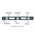 thumbnail image 6 of Swanson Tool Co 48-inch Aluminum I-Beam Level, Heavy Duty Series Model IBL480, 6 of 6
