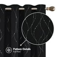 thumbnail image 4 of Deconovo Blackout Curtains for Kitchen Solid Grommet Room Darkening Curtain for Dining Room (Set of 2 Panels, 52" x 45", Black), 4 of 9