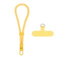 thumbnail image 1 of Correa de teléfono Uxcell, correa de muñeca para teléfono de 0.9 pulgadas, correa antirrobo para celular, correas de mano para celular con parche y gancho de 360° para viajar (Amarillo), 1 of 7