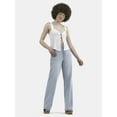 thumbnail image 3 of No Boundaries High Rise Baggy Wide Leg Jeans, 32" Inseam, Women's and Women's Plus XXS-4X, 3 of 9