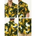 thumbnail image 6 of Lars Amadeus Men's Printed Button Down Short Sleeves Hawaiian Color Block Shirts, 6 of 6