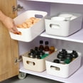 thumbnail image 6 of 20/25/30cm Desktop Storage Box Dormitory Sundries Plastic Cosmetic Storage Box Bathroom Kitchen Sorting Storage Basket Bins, 6 of 10