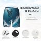 thumbnail image 3 of Fotbe Ice Blue Ocean Cute Dolphin A Traje de Baño para Hombre – Shorts de Natación de Secado Rápido con Forro y Bolsillos-3X-Large, 3 of 6