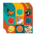 thumbnail image 3 of Space Jam Birthday Party Supplies Bundle includes 16 Large Lunch Paper Plates 9", 16 Napkins, 1 Tablecover, 1 Dinosaur Sticker Sheet, 3 of 4