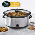 thumbnail image 2 of Crock-Pot Mijoteuse Manuelle Ovale 7-Quart, Acier Inoxydable, 2 of 5