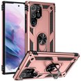 thumbnail image 6 of Samsung Galaxy S22 Ultra Case, Rosebono Hybrid Slim Colorful Armor Cover Case With Adjustable Integrated 360 Degree Rotating Ring Kickstand For Samsung Galaxy S22 Ultra (Rose Gold), 6 of 6