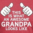 thumbnail image 3 of CafePress - Awesome Grandpa Mens Tri Blend T Shirt - Mens Tri-blend T-Shirt, 3 of 4