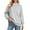 Gray, variant on Crewneck Sweatshirts Women Crew Neck Long Sleeve Solid Color Loose Pullover Sweatshirt For Everyday Casual Ease Crew Neck Sweatshirts Women