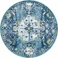 thumbnail image 2 of Rugs.com Charleston Collection Rug – 5 Ft Round Navy Blue Low-Pile Rug Perfect For Kitchens, Dining Rooms, 2 of 9