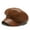 Coffee, variant on Beret Duck Tongue Cap Winter Hat PU Octagonal Cap Leather Cap Fashion Korean Version Female Short Eaves Classic