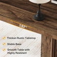 thumbnail image 6 of 63 Inch Farmhouse Executive Desk Vintage Computer Desk Large Wood Writing Desk Conference Table Workstation For Home Office Study (Dark Brown), 6 of 8